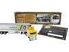 Kenworth K100 COE Flat Top and 40' Vintage Trailer with Reefer Brakebush Yellow with White Grpahics Legacy Series #6 1/64 Diecast Model First Gear 69-2360