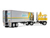 Kenworth K100 COE Flat Top and 40' Vintage Trailer with Reefer Brakebush Yellow with White Grpahics Legacy Series #6 1/64 Diecast Model First Gear 69-2360