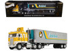 Kenworth K100 COE Flat Top and 40' Vintage Trailer with Reefer Brakebush Yellow with White Grpahics Legacy Series #6 1/64 Diecast Model First Gear 69-2360