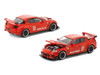 Mazda RX-8 RE-Amemiya RHD Right Hand Drive Red with Graphics Enigma Exclusive Edition 1/64 Die Cast Model Car Pop Race PR64-PRE016