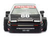 Toyota AE86 Sprinter Trueno RHD Right Hand Drive #86 Kaido Street V2 Silver Metallic and Black with Carbon Hood and Graphics Designed by Jun Imai Kaido House 1/64 Die Cast Model Car Mini GT KHMG218