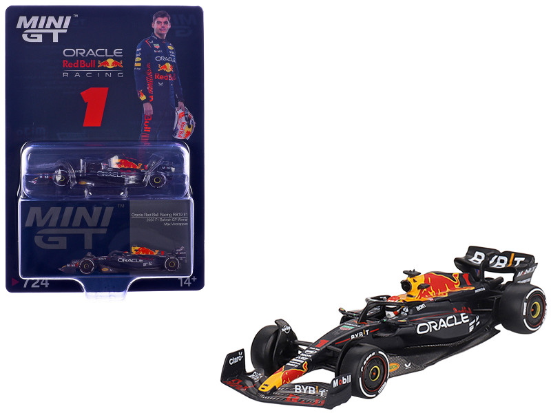 Red Bull Racing RB19 #1 Max Verstappen Winner Formula One F1 Bahrain GP 2023 Limited Edition 1/64 Die Cast Model Car Mini GT MGT00724