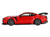 Ford Mustang GTD Race Red with Carbon Hood and Top Limited Edition 1/64 Die Cast Model Car Mini GT MGT01196