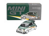 Abarth 595 LB-Works TY Edition #59 Green Metallic and White with Gold Stripes and Graphics Limited Edition 1/64 Die Cast Model Car Mini GT MGT01216
