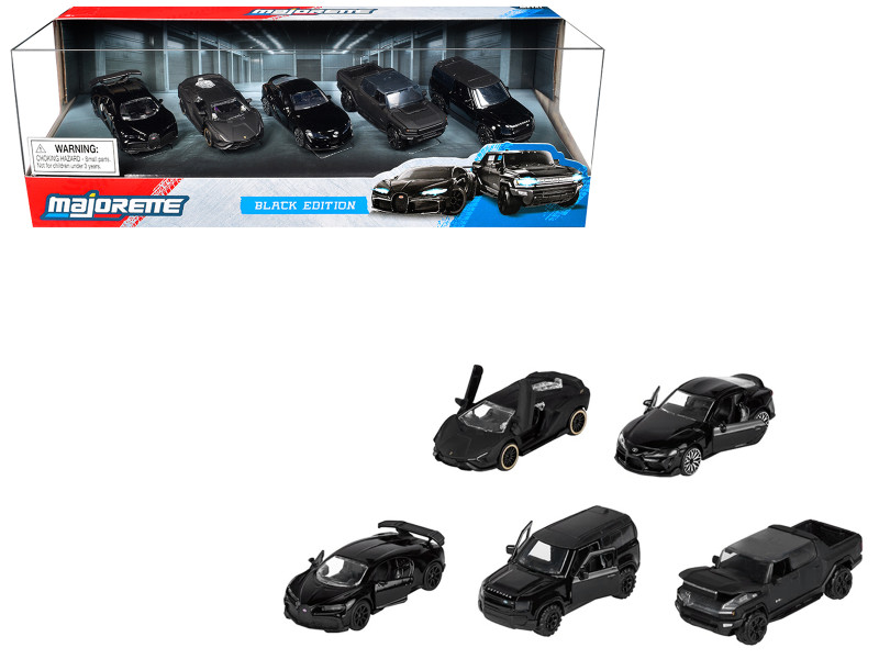 Black Edition 2026 5 Piece Set 1/64 Diecast Model Car Majorette MJ8502005000