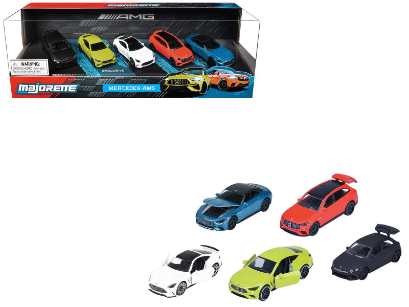 Mercedes-AMG 5 Piece Set 1/64 Diecast Model Car Majorette MJ8502105000