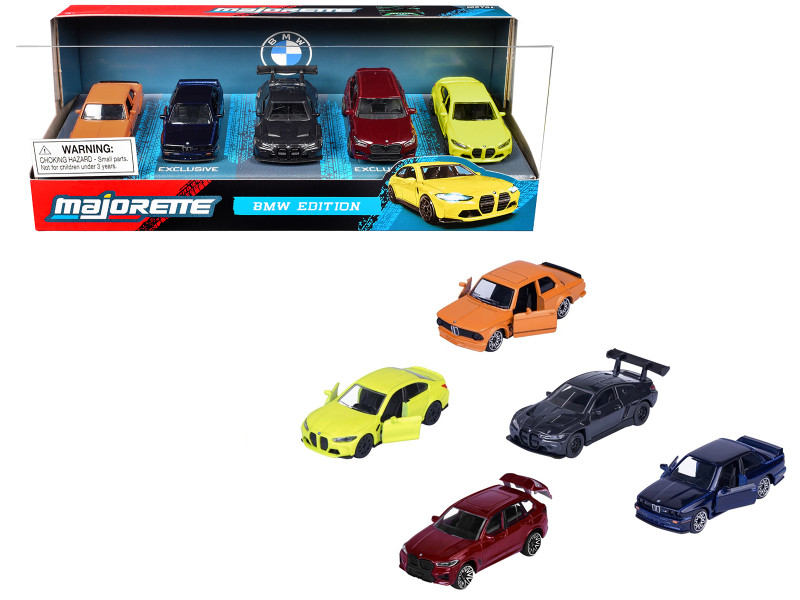 BMW Edition 5 Piece Set 1/64 Diecast Model Car Majorette 8502105005JA1