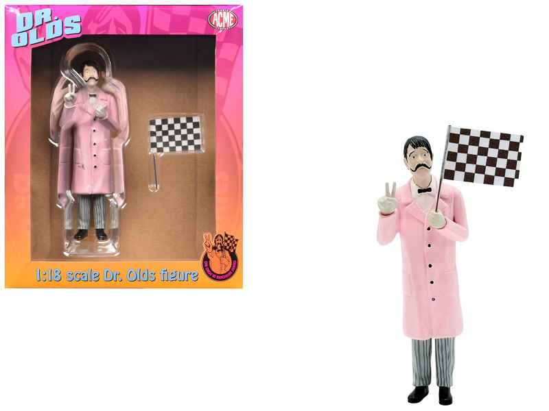 Dr. Olds Figure with Flag for 1/18 Scale Model ACME A1800126