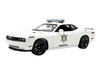 2010 Dodge Challenger SRT8 Hazzard County Sheriff White Limited Edition to 300 pieces Worldwide 1/18 Diecast Model Car ACME A1806035