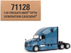 2025 Freightliner Cascadia Gen-5 Sleeper Cab Truck Tractor Signature Blue Transport Series 1/50 Diecast Model Diecast Masters 71128