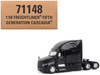 2025 Freightliner Cascadia Gen-5 Sleeper Cab Truck Tractor Night-Shift Black Transport Series 1/50 Diecast Model Diecast Masters 71148