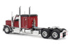 Peterbilt 589 Legendary Package Tandem-Axle Truck Tractor with 58 Sleeper Cab Legendary Red with Black Top Transport Series 1/50 Diecast Model Diecast Masters 71221
