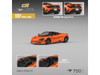 McLaren 750S Spider Orange with Black Accents 1/64 Diecast Model Car CM Models CM64-750S-01