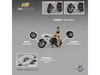 2022 MV Agusta F3 Rosso Motorcycle White with Figure 1/64 Diecast Model Car CM Models CM64-F3ROSSO-03