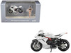 2022 MV Agusta F3 Rosso Motorcycle White with Figure 1/64 Diecast Model Car CM Models CM64-F3ROSSO-03