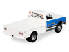 1981 Dodge Ram W350 Power Ram Dually Flatbed Truck Goodyear White with Blue Sides Dually Drivers Series 17 1/64 Diecast Model Car Greenlight 46170B