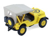 1942 Willys MB Jeep Control Jeep - U.S. Army Air Forces Yellow with Beige Top Battalion 64 Series 6 1/64 Diecast Model Car Greenlight 61060A