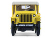 1942 Willys MB Jeep Control Jeep - U.S. Army Air Forces Yellow with Beige Top Battalion 64 Series 6 1/64 Diecast Model Car Greenlight 61060A