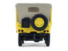 1942 Willys MB Jeep Control Jeep - U.S. Army Air Forces Yellow with Beige Top Battalion 64 Series 6 1/64 Diecast Model Car Greenlight 61060A