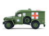 1944 Dodge WC-54 4X4 Ambulance U.S. Army - WWII Green with Graphics Battalion 64 Series 6 1/64 Diecast Model Car Greenlight 61060D