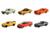 The Mustang Stampede Series 2 Set of 6 pieces 1/64 Diecast Model Cars Greenlight 125402SET
