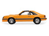 1982 Ford Foxbody Mustang Medium Vanilla Yellow with Black Top The Mustang Stampede Series 2 1/64 Diecast Model Car Greenlight 125402C
