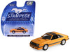 1982 Ford Foxbody Mustang Medium Vanilla Yellow with Black Top The Mustang Stampede Series 2 1/64 Diecast Model Car Greenlight 125402C