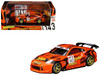 Nissan Fairlady Z RHD Right Hand Drive #143 Option Stream Z Orange with Graphics 1/64 Diecast Model Car MotorHelix M63851
