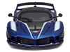 Ferrari FXX-K Evo #27 Blue Metallic with White Accents and Gray Metallic Top "Race + Play" Series 1/18 Diecast Model Car Bburago 16012BL