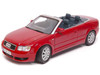 Audi A4 Red Convertible 1/18 Diecast Model Car Motormax 73148