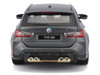 2023 BMW M3 Touring Matt Gray Metallic with Black Top 1/24 Diecast Model Car Bburago 21112GRY