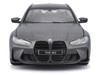 2023 BMW M3 Touring Matt Gray Metallic with Black Top 1/24 Diecast Model Car Bburago 21112GRY