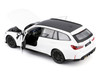 2023 BMW M3 Touring White with Black Top 1/24 Diecast Model Car Bburago 21112WH