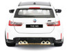 2023 BMW M3 Touring White with Black Top 1/24 Diecast Model Car Bburago 21112WH