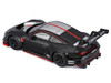 Porsche 911 GT3 R Black with Silver Top and Hood and Red Stripes Race Series 1/43 Diecast Model Car Bburago BB38321