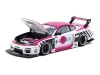 Nissan Silvia S15 LB-Super Silhouette RHD Right Hand Drive #99 Auto Finesse White with Pink Top and Graphics Hobby43 Series 1/43 Diecast Model Car Tarmac Works T43-029-AF