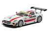 Mercedes-Benz SLS AMG GT3 #1 Maro Engel Winner Macau GT Cup - FIA GT World Cup 2015 with Tarmac Cards Hobby64 Series 1/64 Diecast Model Car Tarmac Works T64-087-15MGP01