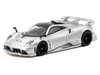 Pagani Imola Matt Silver Metallic with Black Top Global64 Series 1/64 Diecast Model Car Tarmac Works T64G-TL046-SL