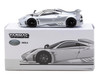 Pagani Imola Matt Silver Metallic with Black Top Global64 Series 1/64 Diecast Model Car Tarmac Works T64G-TL046-SL