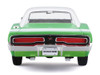 1969 Dodge Charger R/T Green Metallic with White Top and Tail Stripe Special Edition Series 1/18 Diecast Model Car Maisto 31387GRN
