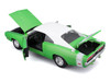 1969 Dodge Charger R/T Green Metallic with White Top and Tail Stripe Special Edition Series 1/18 Diecast Model Car Maisto 31387GRN