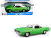 1969 Dodge Charger R/T Green Metallic with White Top and Tail Stripe Special Edition Series 1/18 Diecast Model Car Maisto 31387GRN