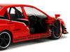 Mitsubishi Lancer Evolution IX Red with Graphics The Fast and the Furious: Tokyo Drift 2006 Movie Fast & Furious Series 1/32 Diecast Car Model Jada 34448