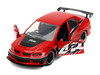 Mitsubishi Lancer Evolution IX Red with Graphics The Fast and the Furious: Tokyo Drift 2006 Movie Fast & Furious Series 1/32 Diecast Car Model Jada 34448