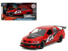 Mitsubishi Lancer Evolution IX Red with Graphics The Fast and the Furious: Tokyo Drift 2006 Movie Fast & Furious Series 1/32 Diecast Car Model Jada 34448