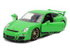 Porsche 911 GT3 997 Green with Black Accents Fast X 2023 Movie Fast & Furious Series 1/32 Diecast Car Model Jada 35693