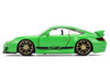 Porsche 911 GT3 997 Green with Black Accents Fast X 2023 Movie Fast & Furious Series 1/32 Diecast Car Model Jada 35693