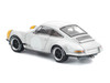 Singer 964 Silver Metallic with Yellow Front 1/64 Diecast Model Car Pop Race PR640201