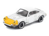 Singer 964 Silver Metallic with Yellow Front 1/64 Diecast Model Car Pop Race PR640201