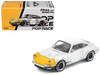 Singer 964 Silver Metallic with Yellow Front 1/64 Diecast Model Car Pop Race PR640201